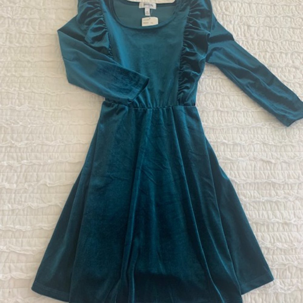Girls Velvet Holiday Dress